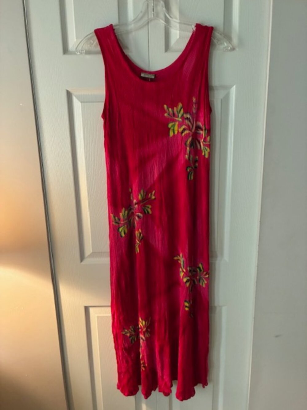 NWT Size O/S Tropical Batik Crinkle Rayon Sundress Bundle SET OF TWO